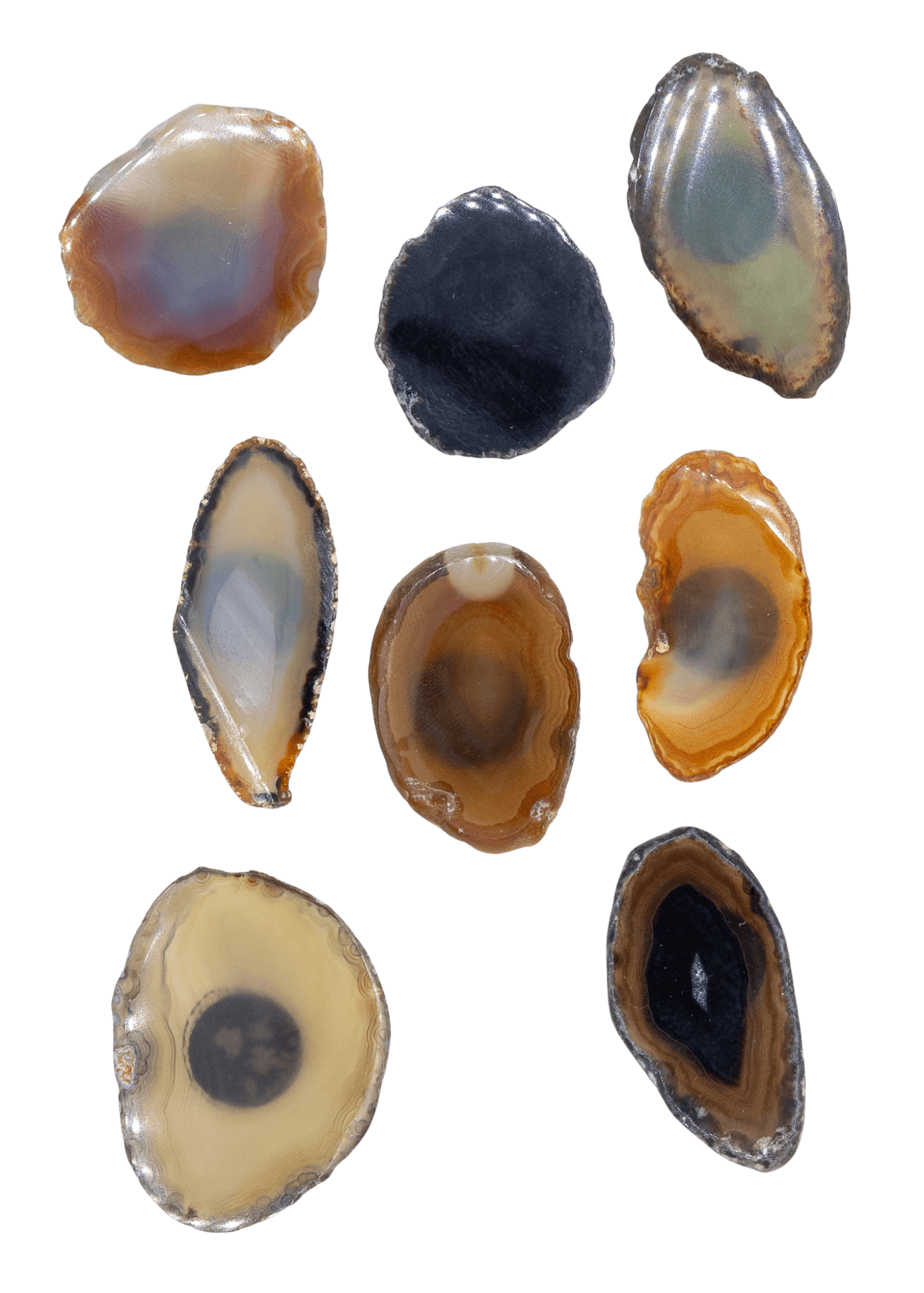 Agate Slice Crystal Fridge Magnet