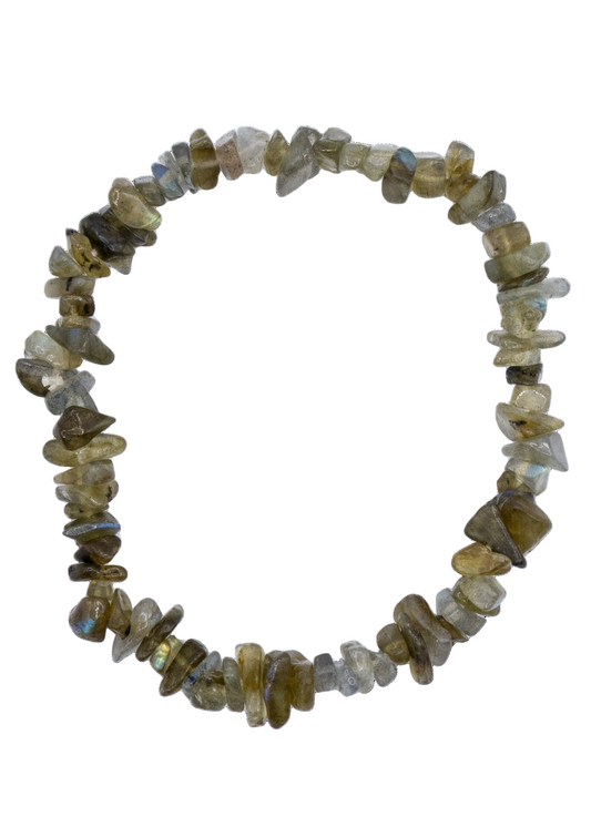 Labradorite Chip Stretch Bracelet